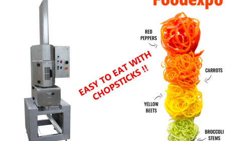 Công nghệ mới nhất tạo những sợi mì từ rau củ quả siêu đẹp lần đầu tiên xuất hiện tại Vietnam Foodexpo 2017