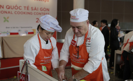 Chung kết Thi nấu ăn quốc tế Sài Gòn tại Vietnam Foodexpo 2017